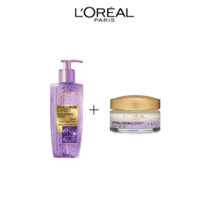 l’oreal gel wash hyaluron 200ml + creme jour 200ml pack