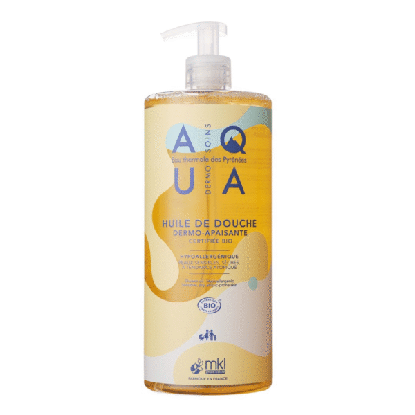mkl aqua huile de douche dermo-apaisante bio 1l
