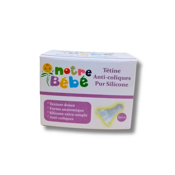 notre bebe tetine anti-colic +6m