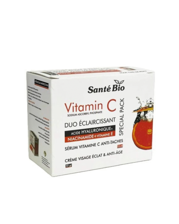 sante bio vitamine c serum 15ml + creme eclat 50g pack