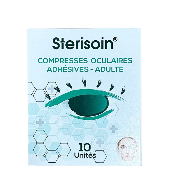 Sterisoin Compresses Oculaires Adulte Boite de 10 Unités 1 sterisoin compresses oculaires adulte boite de 10 unités