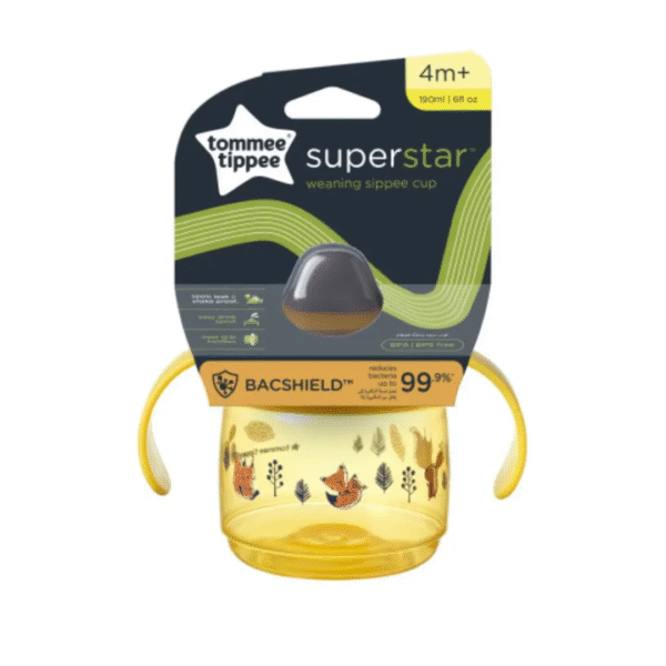 tommee tippee tasse d’apprentissage +4m 190ml jaune