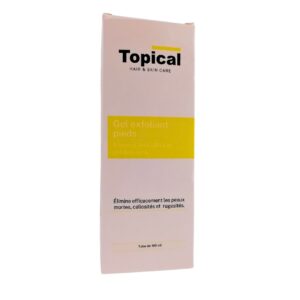 topical gel exfoliant pieds 100ml