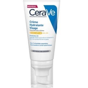 cerave crème hydratante visage spf30 52ml peaux normales à sèches