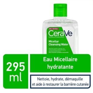 cerave eau micellaire démaquillante hydratante peau normale à sèche  >  295ml