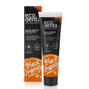 ecodenta dentifrice blanchissant au charbon actif et à l’orange 100ml