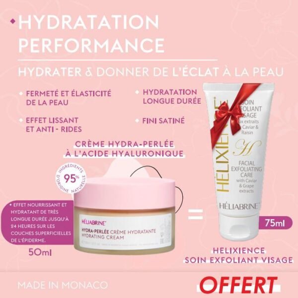 heliabrine hydra-satinee creme lissante 50ml = helixience exfoliant offert
