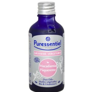 puressentiel duo-oils grossesse & vergetures macadamia/pâquerette huiles végétales bio 50 ml