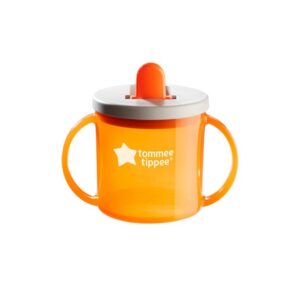 tommee tippee première tasse avec bec 4m+ 190ml- orange